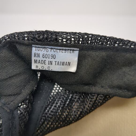 Double B. Trucking Snapback Trucker Hat Black One Size Adjustable Mesh Back Poly - Picture 9 of 9